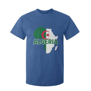 Algeria Algerian Pride Map of Africa Heritage Graphic T Shirt For Kid Patriotic North African Roots National Flag
