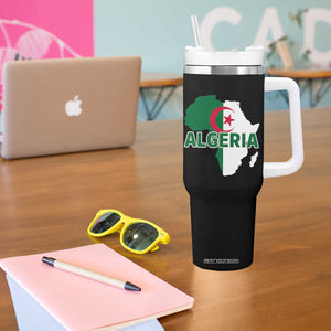 Algeria Algerian Pride Map of Africa Heritage Graphic Tumbler With Handle Patriotic North African Roots National Flag TS02 Print Your Wear