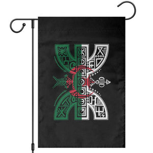 Algeria Amazigh Berber Yaz Symbol Algerian Flag Heritage Graphic Garden Flag Traditional North African Tribal Culture Art TS02 Black Print Your Wear