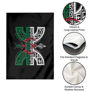 Algeria Amazigh Berber Yaz Symbol Algerian Flag Heritage Graphic Garden Flag Traditional North African Tribal Culture Art TS02 Print Your Wear