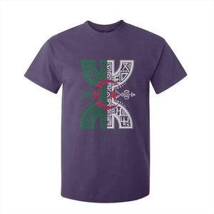 Algeria Amazigh Berber Yaz Symbol Algerian Flag Heritage Graphic T Shirt For Kid Traditional North African Tribal Culture Art