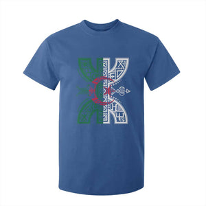 Algeria Amazigh Berber Yaz Symbol Algerian Flag Heritage Graphic T Shirt For Kid Traditional North African Tribal Culture Art