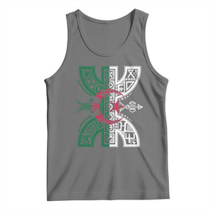 Algeria Amazigh Berber Yaz Symbol Algerian Flag Heritage Graphic Tank Top Traditional North African Tribal Culture Art