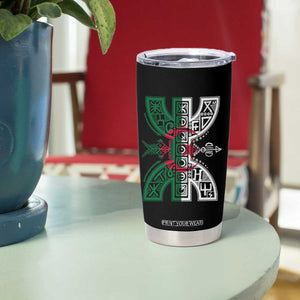 Algeria Amazigh Berber Yaz Symbol Algerian Flag Heritage Graphic Tumbler Cup Traditional North African Tribal Culture Art TS02 Print Your Wear