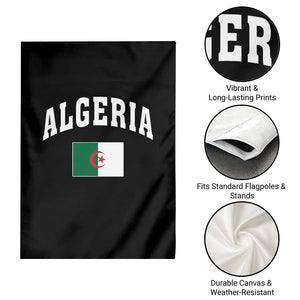 Classic Algeria Varsity Athletic Style Garden Flag Proud Patriotic Algerian Flag