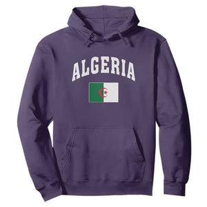 Classic Algeria Varsity Athletic Style Hoodie Proud Patriotic Algerian Flag