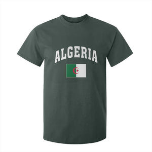 Classic Algeria Varsity Athletic Style T Shirt For Kid Proud Patriotic Algerian Flag