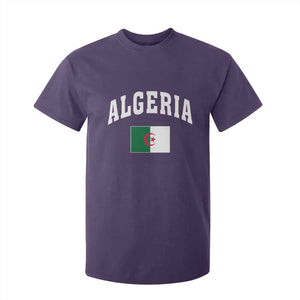 Classic Algeria Varsity Athletic Style T Shirt For Kid Proud Patriotic Algerian Flag