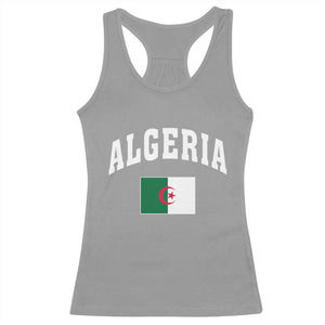 Classic Algeria Varsity Athletic Style Racerback Tank Top Proud Patriotic Algerian Flag