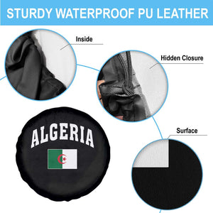 Classic Algeria Varsity Athletic Style Spare Tire Cover Proud Patriotic Algerian Flag