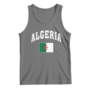 Classic Algeria Varsity Athletic Style Tank Top Proud Patriotic Algerian Flag