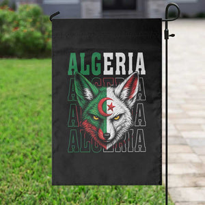 Algerian Fennec Fox Face Algeria National Flag Graphic Garden Flag Proud North African Desert Animal TS02 Print Your Wear