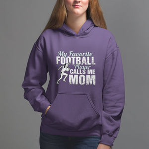 Football Mom Hoodie My Favorite Football Player Calls Me Mom TS02 Purple Printyourwear