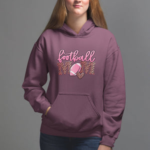 Football Mom Hoodie Leopard Women Game Day Sunday Funday Rugby TS02 Maroon Printyourwear