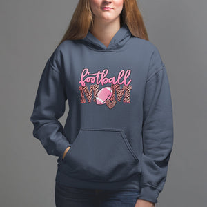 Football Mom Hoodie Leopard Women Game Day Sunday Funday Rugby TS02 Navy Printyourwear