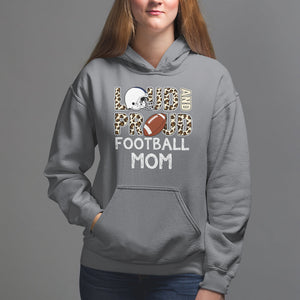 Loud And Proud Football Mom Rugby Helmet Hoodie TS02 Charcoal Printyourwear