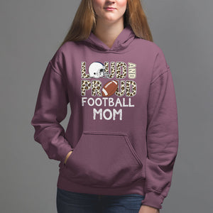 Loud And Proud Football Mom Rugby Helmet Hoodie TS02 Maroon Printyourwear