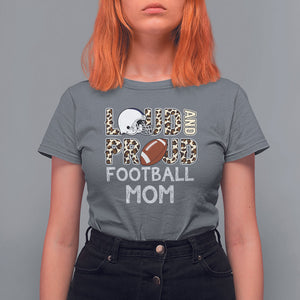 Loud And Proud Football Mom Rugby Helmet T Shirt For Women TS02 Charcoal Printyourwear