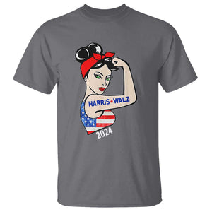 Harris Walz 2024 T Shirt Kamala Tim TS02 Charcoal Print Your Wear