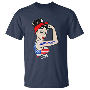 Harris Walz 2024 T Shirt Kamala Tim TS02 Navy Print Your Wear