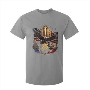 Patriotic American Eagle 9 11 Memorial 25th Anniversary T Shirt For Kid 25 Years 2021 2026 Never Forget