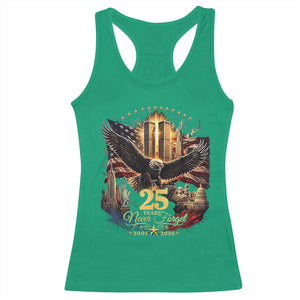 Patriotic American Eagle 9 11 Memorial 25th Anniversary Racerback Tank Top 25 Years 2021 2026 Never Forget