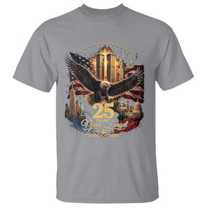 Patriotic American Eagle 9 11 Memorial 25th Anniversary T Shirt 25 Years 2021 2026 Never Forget