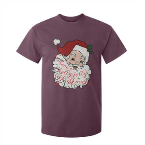 Vintage Christmas Santa Claus Face Xmas Funny Old Fashioned T Shirt For Kid TS02 Maroon Print Your Wear