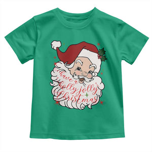 Vintage Christmas Santa Claus Face Xmas Funny Old Fashioned Toddler T Shirt TS02 Irish Green Print Your Wear