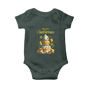 Christmas Cheese Lover Baby Onesie Happy Cheesemas Merry Xmas TS02 Print Your Wear