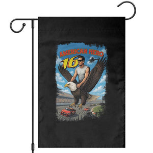 Patriotic Americanana Speed Legend 16 Tribute Garden Flag American Hero Bald Eagle Speedway Memorial TS02 Black Print Your Wear
