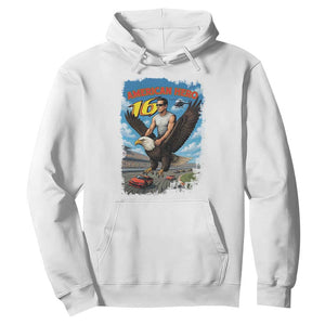 Patriotic Americanana Speed Legend 16 Tribute Hoodie American Hero Bald Eagle Speedway Memorial TS02 White Print Your Wear