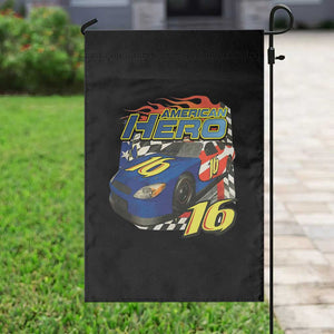 Vintage Americana Speed Legend 16 Tribute Garden Flag American Hero #16 Stock Car Memorial - Print Your Wear