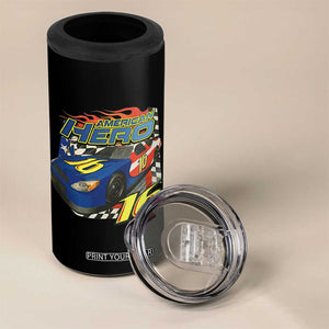Vintage Americana Speed Legend 16 Tribute 4 in 1 Can Cooler Tumbler American Hero #16 Stock Car Memorial - Print Your Wear