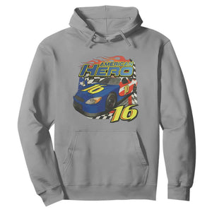 Vintage Americana Speed Legend 16 Tribute Hoodie American Hero #16 Stock Car Memorial - Print Your Wear