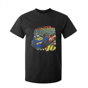 Vintage Americana Speed Legend 16 Tribute T Shirt For Kid American Hero #16 Stock Car Memorial - Print Your Wear