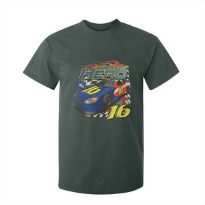 Vintage Americana Speed Legend 16 Tribute T Shirt For Kid American Hero #16 Stock Car Memorial - Print Your Wear