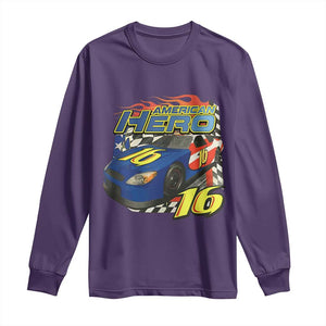 Vintage Americana Speed Legend 16 Tribute Long Sleeve Shirt American Hero #16 Stock Car Memorial - Print Your Wear