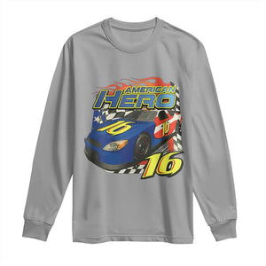 Vintage Americana Speed Legend 16 Tribute Long Sleeve Shirt American Hero #16 Stock Car Memorial - Print Your Wear