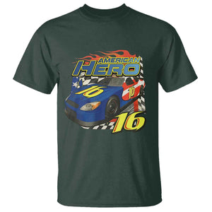 Vintage Americana Speed Legend 16 Tribute T Shirt American Hero #16 Stock Car Memorial - Print Your Wear