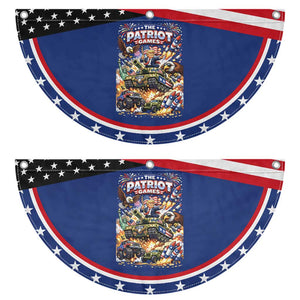 Trump The Patriot Games Patriotic Fan Flag Semiquincentennial USA 250th Anniversary