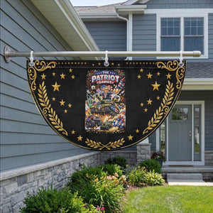 Trump The Patriot Games Patriotic Fan Flag Semiquincentennial USA 250th Anniversary