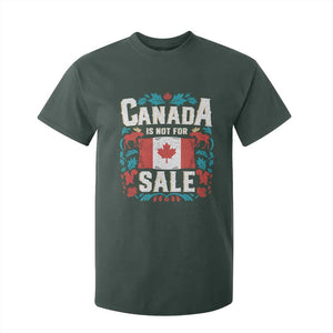Canada Is Not For Sale T Shirt For Kid TS02 Dark Forest Green Print Your Wear
