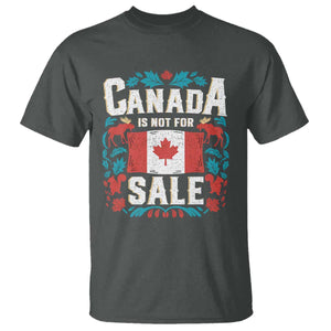 Canada Is Not For Sale T Shirt TS02 Dark Heather Print Your Wear