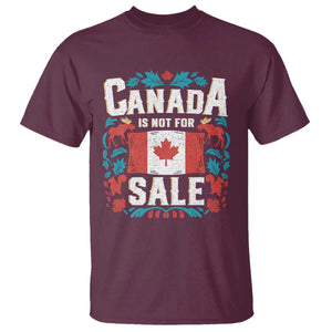 Canada Is Not For Sale T Shirt TS02 Maroon Print Your Wear