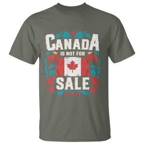 Canada Is Not For Sale T Shirt TS02 Military Green Print Your Wear