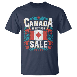 Canada Is Not For Sale T Shirt TS02 Navy Print Your Wear