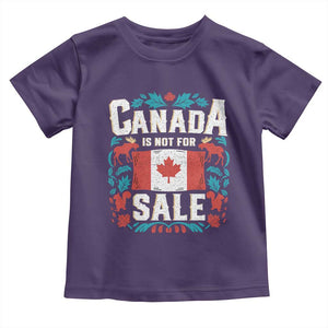 Canada Is Not For Sale Toddler T Shirt TS02 Purple Print Your Wear