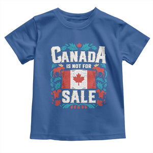 Canada Is Not For Sale Toddler T Shirt TS02 Royal Blue Print Your Wear