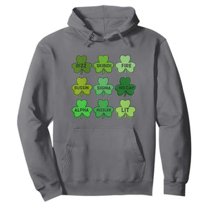 Funny St Patricks Day Skibi Rizz Hoodie No Cap TS02 Charcoal Print Your Wear